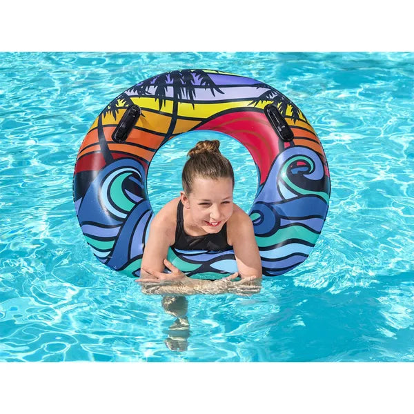 Bestway felfújható úszógumi, 91 cm, 2 fogantyú, PVC, 10+ év