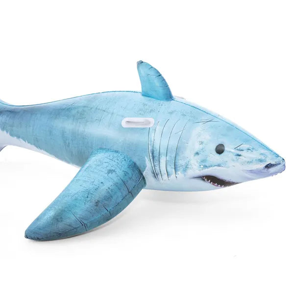 Felfújható cápa vízi matrac 183×102 cm, 45 kg teherbírás, fogantyúkkal