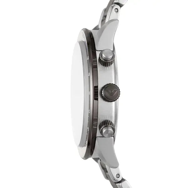 Emporio Armani AR11391 Mario férfi rozsdamentes acél kronográf karóra 43 mm