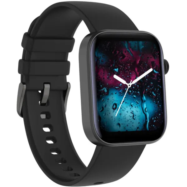 Női okosóra 1.8" IPS kijelzővel, BT hívás, vérnyomásmérő, fekete