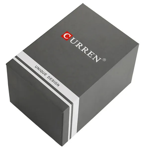 Curren 8388 férfi karóra, kvarc, dátum nagyító, acél szíj, ajándék doboz