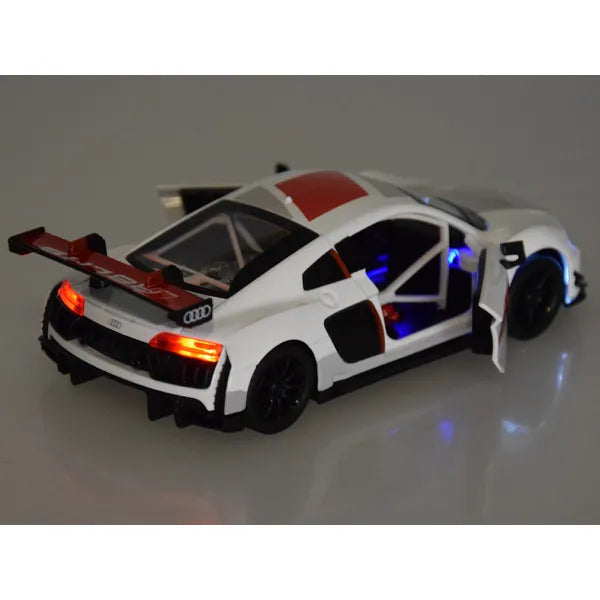 Audi R8 LMS 1:32 fém sportautó modell fény- és hanghatással
