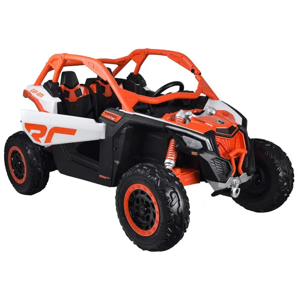 2-személyes elektromos gyerek buggy 4x4, 24V, EVA kerekek, Can-Am Maverick