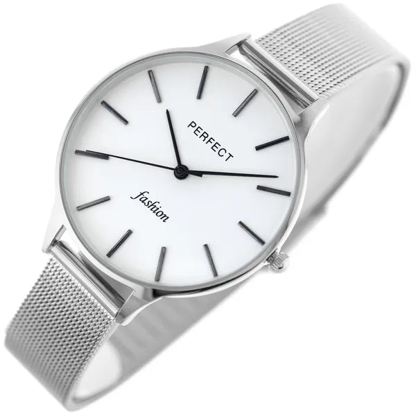 Perfect F355-02 női karóra, ezüst, 36 mm, kvarc, ajándékdoboz