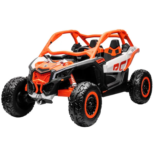 2-személyes elektromos gyerek buggy 4x4, 24V, EVA kerekek, Can-Am Maverick