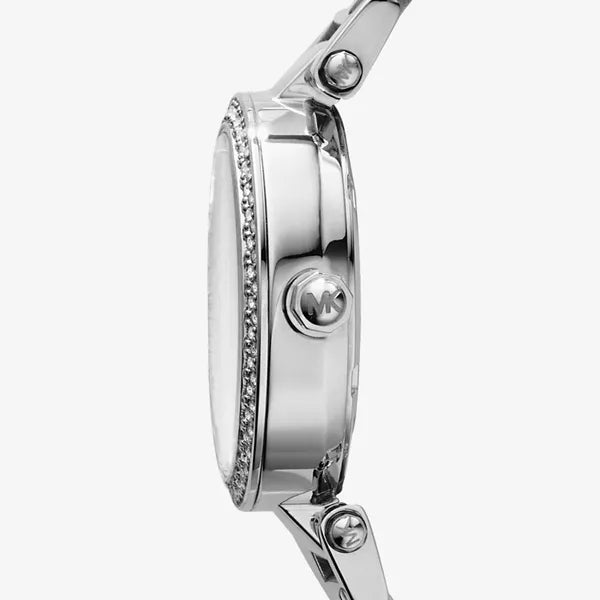 Michael Kors Mini Parker MK5615 női karóra, ezüst acél, 33 mm, WR100