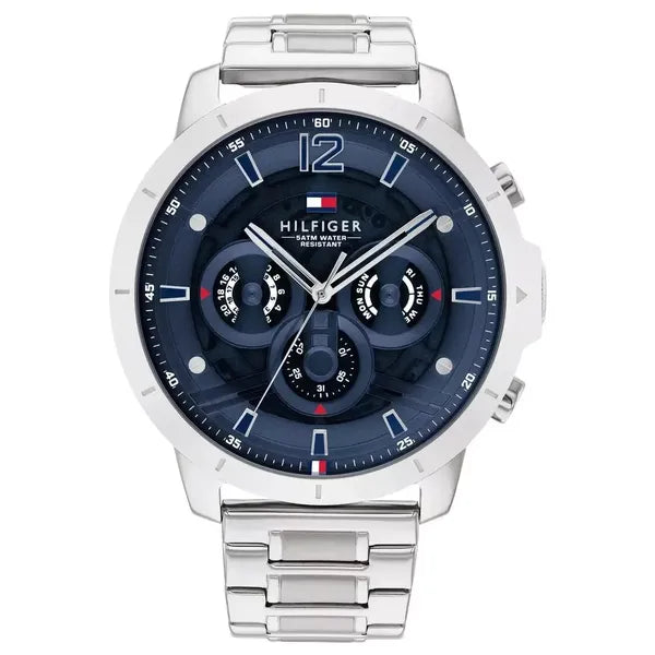 Tommy Hilfiger Luca férfi karóra, 50 mm, acél tok és szíj, 5 ATM