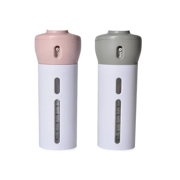 Utazó kozmetikai adagoló és tároló, 4×40 ml, műanyag