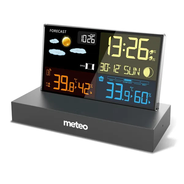 METEO SP110C meteorológiai állomás DCF-fel, fekete színű | 05SP110C