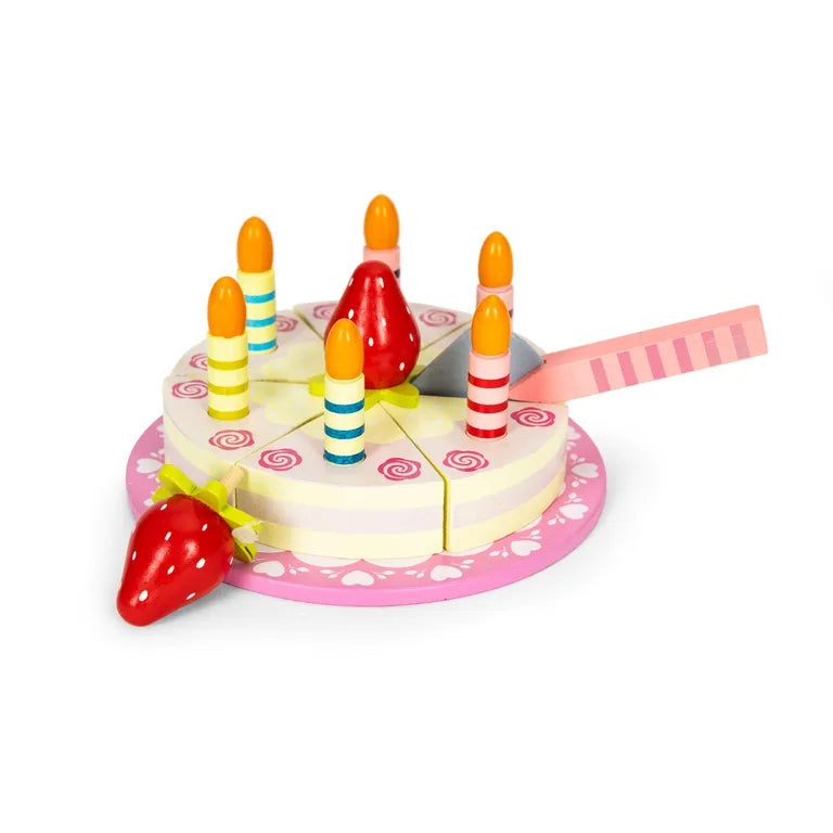 Fa Születésnapi Torta Készlet Gyerekeknek, Velcróval, 16 Elem | TL10032