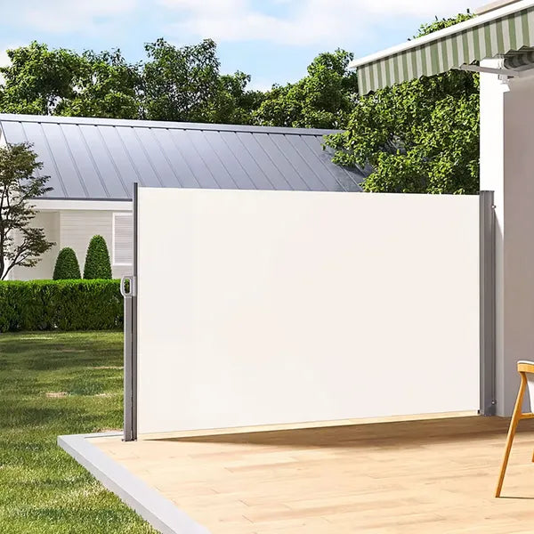 Oldalra kihúzható napellenző 300×180 cm, UV-álló vízlepergető, bézs