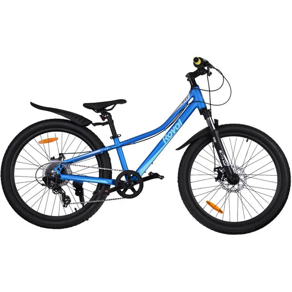 24" gyerek- és tinédzser MTB kerékpár, alu váz, 8 fokozat, tárcsafék, teleszkóp