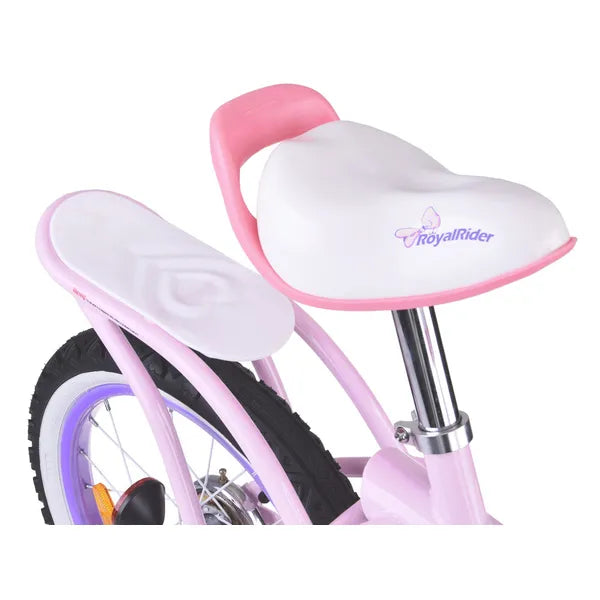 Gyerek kerékpár 16″ rózsaszín kosárral, csengővel és tanulókerekekkel