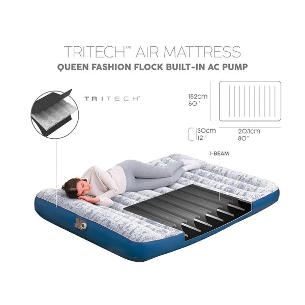 Bestway felfújható Queen matrac 203×152×30 cm beépített pumpával