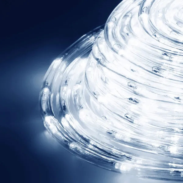 LED fénykígyó 10 m, 240 LED, hideg fehér, IP44, 8 mód
