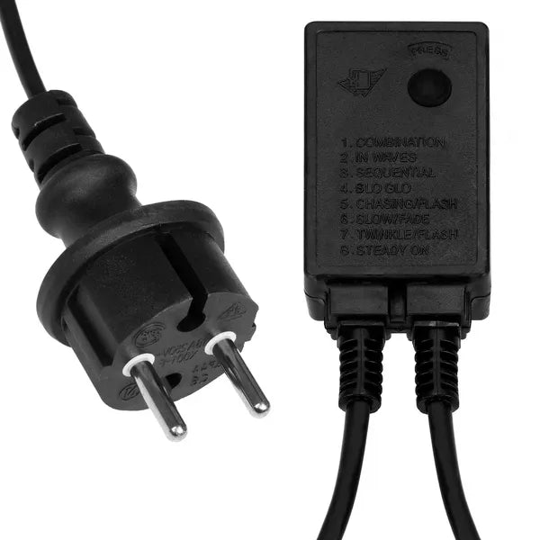 LED fénykígyó 10 m, 240 LED, hideg fehér, IP44, 8 mód