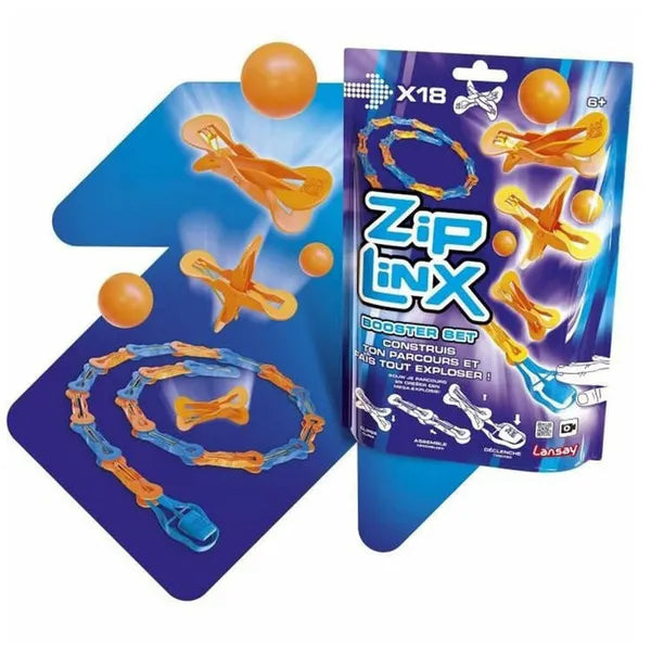 Zip Linx láncreakciós építőjáték booster készlet katapulttal és 3 golyóval