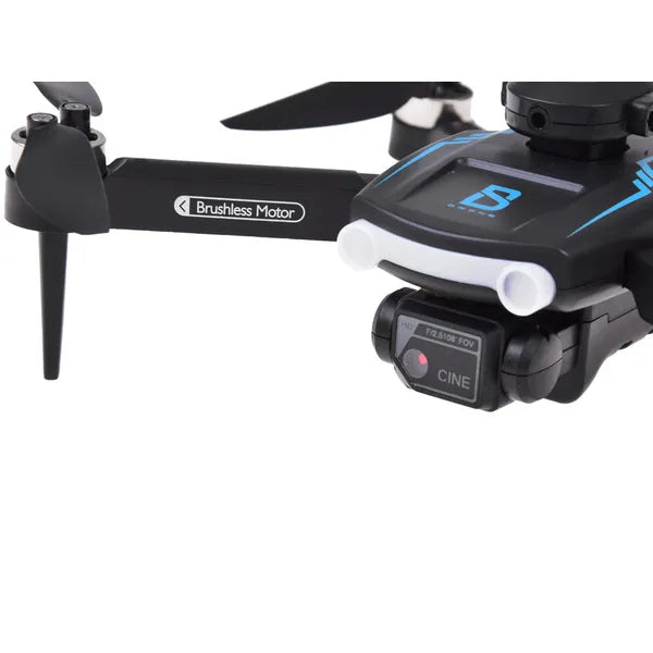 Összecsukható kamerás RC drón 2.4 GHz távirányítóval, LED, 19 cm