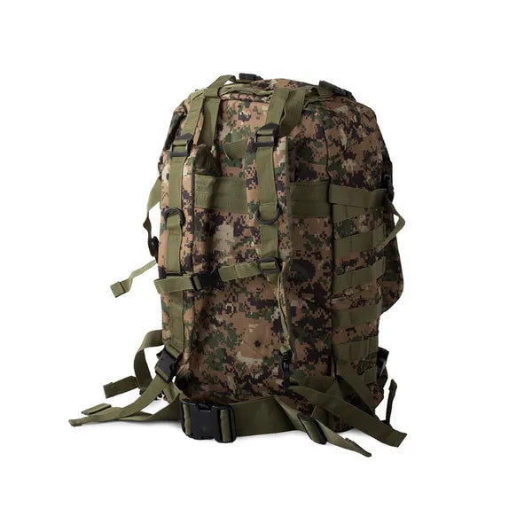 Taktikai túlélő katonai hátizsák, 48,5 l, MOLLE, terepmintás