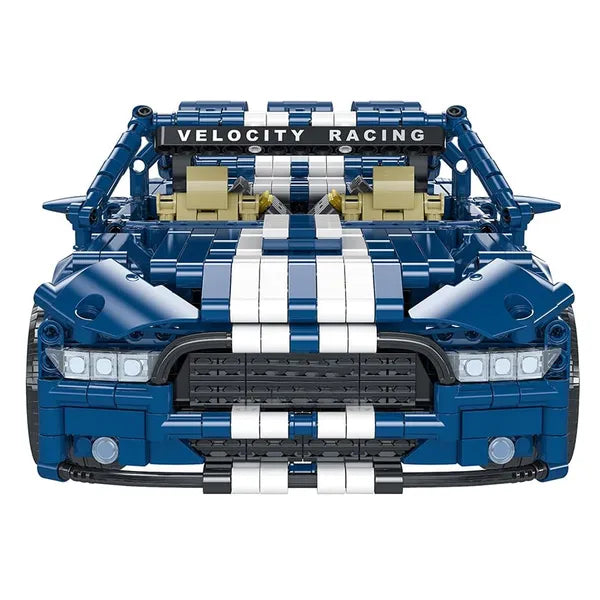 1428 részes technikai építőjáték GT Racing versenyautó modell, 33×17×11 cm