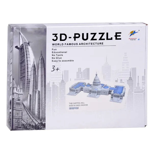 Capitol Hill 3D makett puzzle 132 db-os, 52×23,5×20 cm