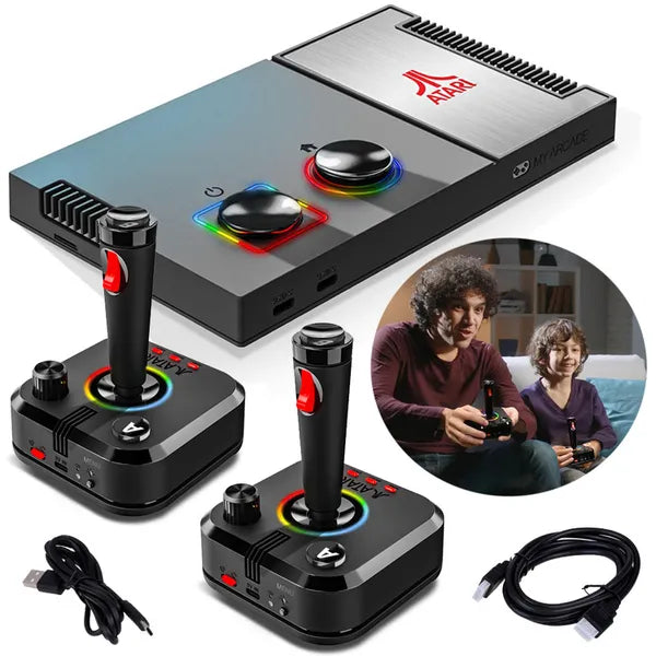 Atari Gamestation Pro retro konzol 200 játékkal, 2 vezeték nélküli joystick