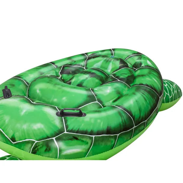 Felfújható teknős matrac kapaszkodókkal, 150×145 cm, 45 kg