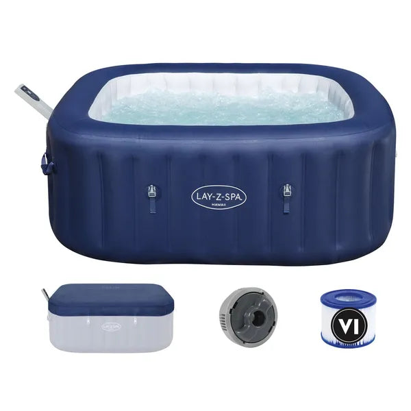 Bestway Lay-Z-Spa Hawaii felfújható jakuzzi 4-6 fő, 180×180 cm, AirJet, WiFi