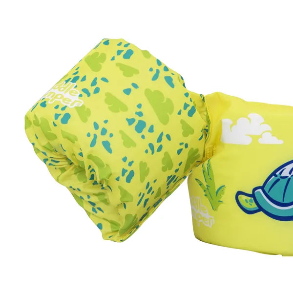 Gyermek úszómellény karpánttal, teknős mintával, 15-30 kg (2-6 év)