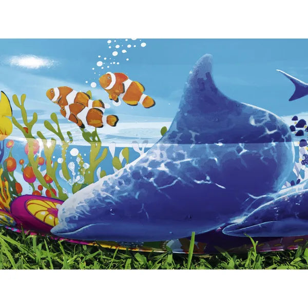 Bestway felfújható ovális gyermekmedence 262×157×46 cm, tengeri motívum