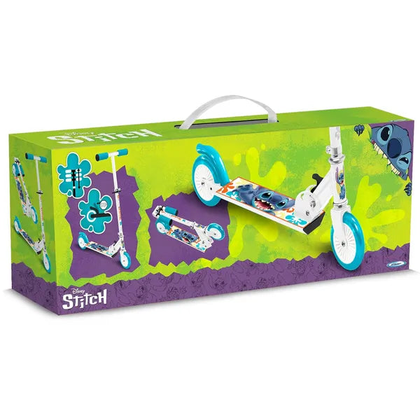 Disney stitch kétkerekű roller - fehér, 50 kg, összecsukható, állítható kormány
