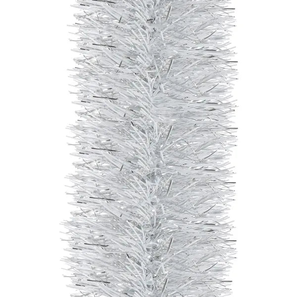 Gyöngyös karácsonyi girland, gyöngyház, 6 m, Ø 10 cm, műanyag
