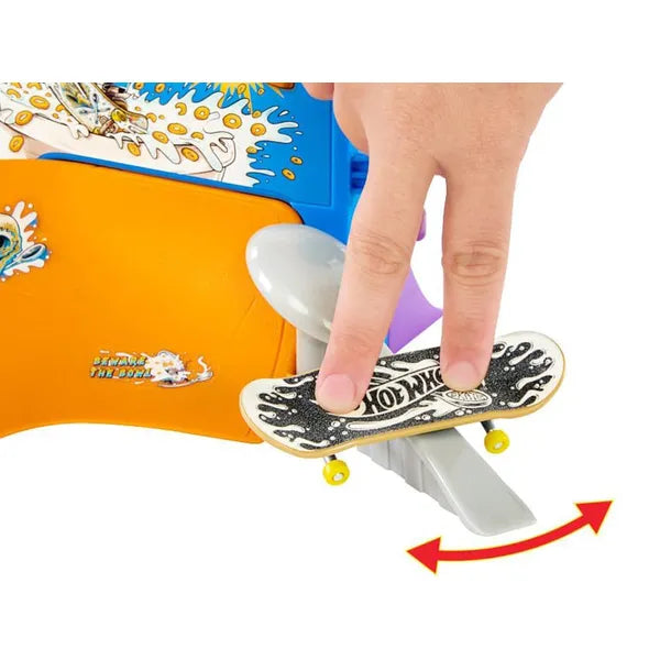 Hot Wheels Tony Hawk ujjdeszka szett reggeli rámpával
