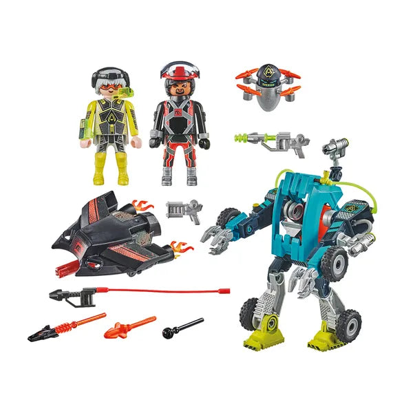 Playmobil Robot vs. Sikló építőjáték, 96 db-os szett