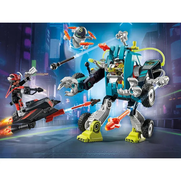 Playmobil Robot vs. Sikló építőjáték, 96 db-os szett