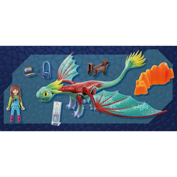Playmobil 71083 sárkány figura és Alex, 14 részes játékkészlet
