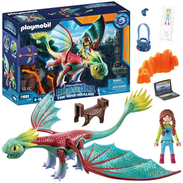 Playmobil 71083 sárkány figura és Alex, 14 részes játékkészlet