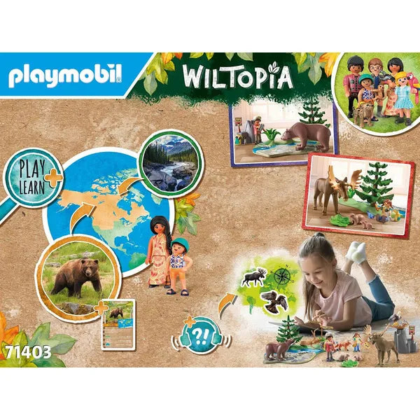 Playmobil Wiltopia Észak-amerikai állatok építőjáték készlet, 54 db