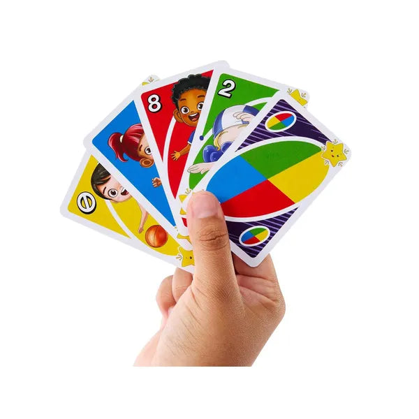 UNO Junior Move gyerek kártyajáték, 56 lap, 3+ év