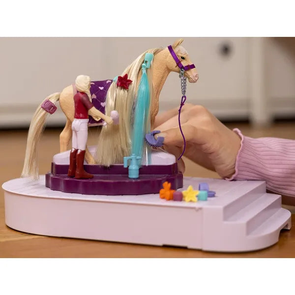 Schleich Horse Club Sofia forgatható lóápoló állomás készlet