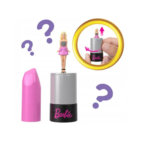 Mattel Mini BarbieLand meglepetés Barbie/Ken baba rúzstokban, 3,5 cm