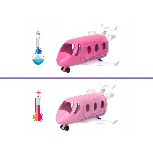 Mini BarbieLand repülőgép színváltós játékszett 3,5 cm babával, 4+