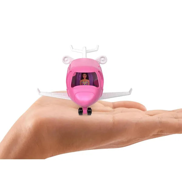 Mini BarbieLand repülőgép színváltós játékszett 3,5 cm babával, 4+