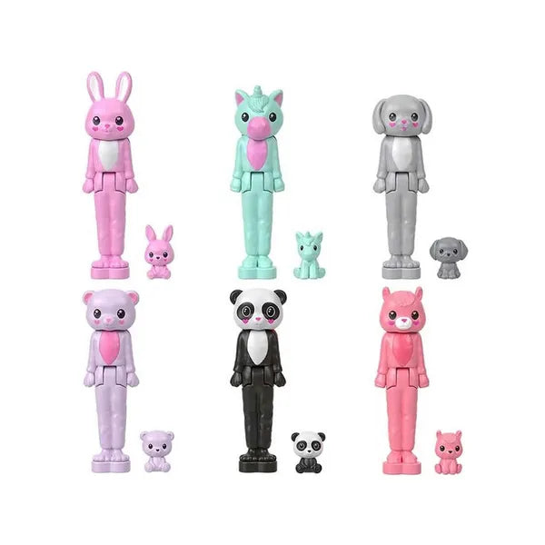 Mattel Mini BarbieLand Cutie Reveal meglepetés baba állatjelmezben, 3,5 cm