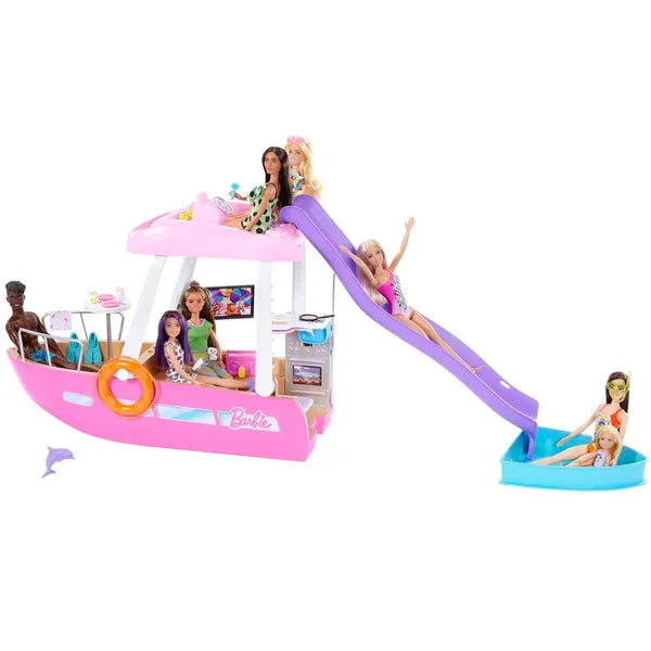 Mattel Barbie Dream Boat, 91 cm, átalakítható belső tér, 20+ kiegészítő