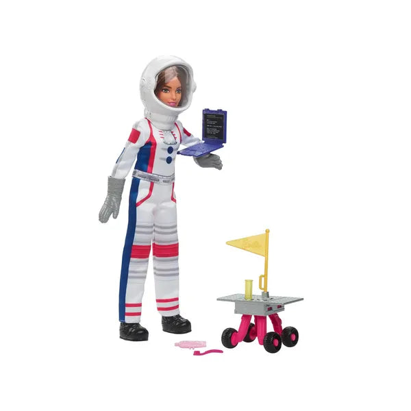 Barbie 65. jubileumi űrhajós baba, sisak + marsjáró + kiegészítők