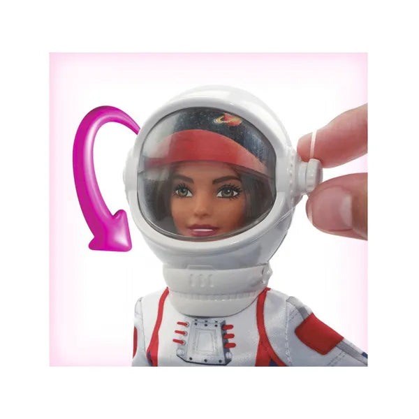 Barbie 65. jubileumi űrhajós baba, sisak + marsjáró + kiegészítők
