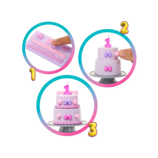 Barbie Party Unboxed születésnapi készlet baba + csivava, 10 meglepetés