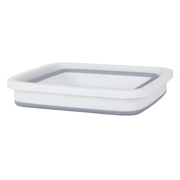 Összecsukható szilikon univerzális tál, 6 l, 32×32×14 cm, stabil talp