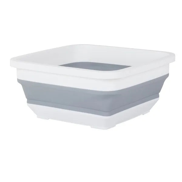 Összecsukható szilikon univerzális tál, 6 l, 32×32×14 cm, stabil talp